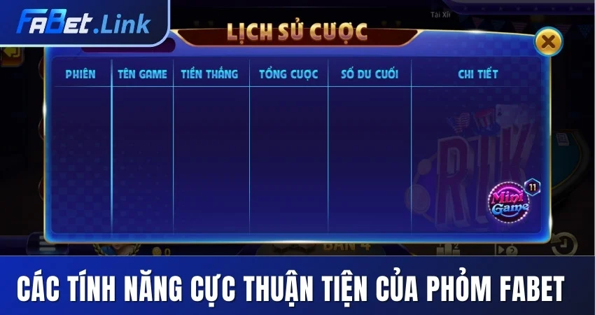 PHỎM FABET - GIẢI TRÍ GAME THÚ VỊ NHẬN PHẦN THƯỞNG LỚN 10 CÁC TÍNH NĂNG CỰC THUẬN TIỆN CỦA PHỎM FABET